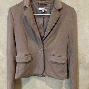 Sincerly Jules Women's Tan sueded Blazer
